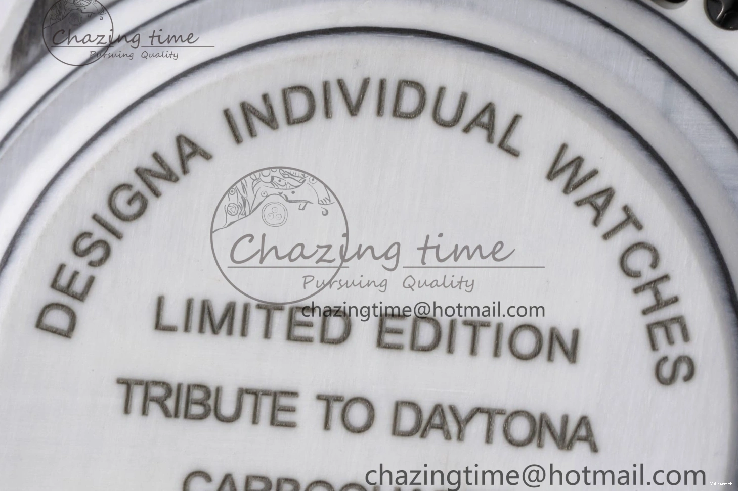 Daytona Bezel Leather Strap A7750 on White DIWF YG Dial DIW Brown YG Edition Case Carbon 0430